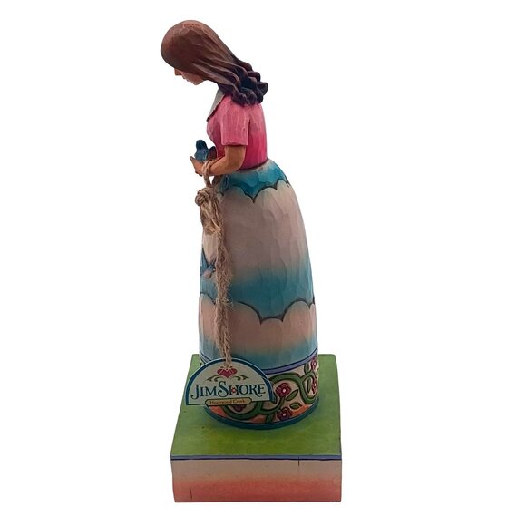 Jim Shore Heartwood Creek Girl Holding Bluebird "You Make Me Happy" Figurine C40 - Picture 9 of 11